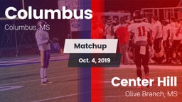 Matchup: Columbus vs. Center Hill  2019