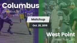 Matchup: Columbus vs. West Point  2019