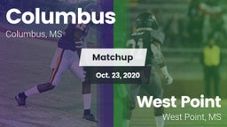Matchup: Columbus vs. West Point  2020