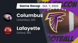 Recap: Columbus  vs. Lafayette  2022