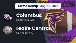 Recap: Columbus  vs. Leake Central  2023