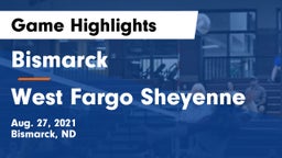 Bismarck  vs West Fargo Sheyenne  Game Highlights - Aug. 27, 2021