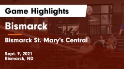 Bismarck  vs Bismarck St. Mary's Central  Game Highlights - Sept. 9, 2021