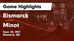 Bismarck  vs Minot  Game Highlights - Sept. 30, 2021