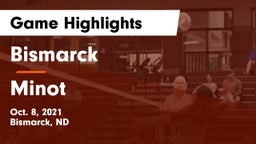 Bismarck  vs Minot  Game Highlights - Oct. 8, 2021