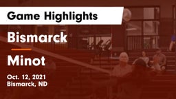 Bismarck  vs Minot  Game Highlights - Oct. 12, 2021