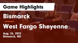 Bismarck  vs West Fargo Sheyenne  Game Highlights - Aug. 26, 2022