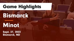 Bismarck  vs Minot  Game Highlights - Sept. 27, 2022