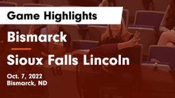 Bismarck  vs Sioux Falls Lincoln  Game Highlights - Oct. 7, 2022