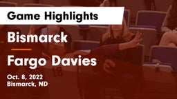 Bismarck  vs Fargo Davies Game Highlights - Oct. 8, 2022