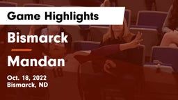 Bismarck  vs Mandan  Game Highlights - Oct. 18, 2022