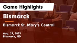 Bismarck  vs Bismarck St. Mary's Central  Game Highlights - Aug. 29, 2023