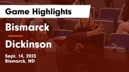 Bismarck  vs Dickinson  Game Highlights - Sept. 14, 2023