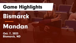 Bismarck  vs Mandan  Game Highlights - Oct. 7, 2023