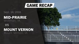 Recap: Mid-Prairie  vs. Mount Vernon  2016