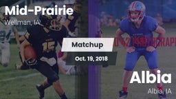 Matchup: Mid-Prairie High vs. Albia  2018