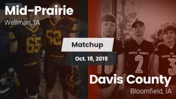 Matchup: Mid-Prairie High vs. Davis County  2019