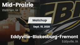 Matchup: Mid-Prairie High vs. Eddyville-Blakesburg-Fremont 2020