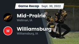 Recap: Mid-Prairie  vs. Williamsburg  2022
