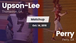 Matchup: Upson-Lee vs. Perry  2016