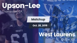 Matchup: Upson-Lee vs. West Laurens  2016