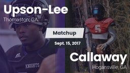 Matchup: Upson-Lee vs. Callaway  2017