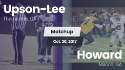 Matchup: Upson-Lee vs. Howard  2017