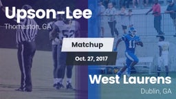 Matchup: Upson-Lee vs. West Laurens  2017