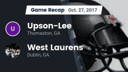 Recap: Upson-Lee  vs. West Laurens  2017