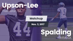Matchup: Upson-Lee vs. Spalding  2017