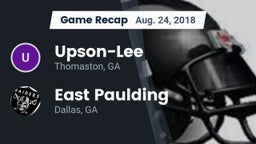 Recap: Upson-Lee  vs. East Paulding  2018