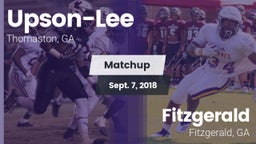 Matchup: Upson-Lee vs. Fitzgerald  2018