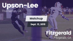 Matchup: Upson-Lee vs. Fitzgerald  2019