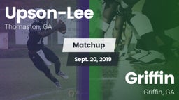 Matchup: Upson-Lee vs. Griffin  2019