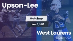 Matchup: Upson-Lee vs. West Laurens  2019