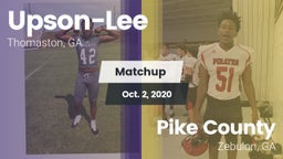 Matchup: Upson-Lee vs. Pike County  2020