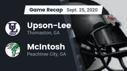 Recap: Upson-Lee  vs. McIntosh  2020