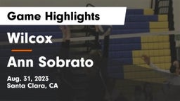 Wilcox  vs Ann Sobrato  Game Highlights - Aug. 31, 2023