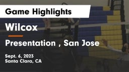 Wilcox  vs Presentation , San Jose Game Highlights - Sept. 6, 2023