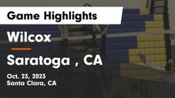 Wilcox  vs Saratoga , CA Game Highlights - Oct. 23, 2023