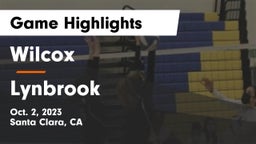 Wilcox  vs  Lynbrook  Game Highlights - Oct. 2, 2023