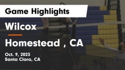 Wilcox  vs Homestead , CA Game Highlights - Oct. 9, 2023