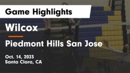 Wilcox  vs Piedmont Hills San Jose Game Highlights - Oct. 14, 2023