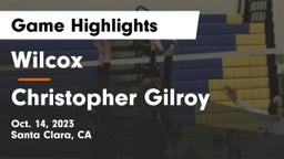 Wilcox  vs Christopher  Gilroy Game Highlights - Oct. 14, 2023