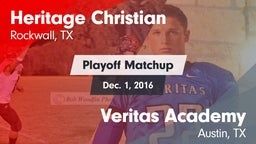 Matchup: Heritage Christian vs. Veritas Academy  2016