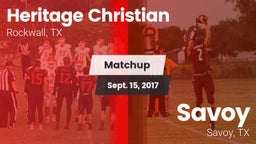 Matchup: Heritage Christian vs. Savoy  2017
