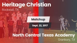 Matchup: Heritage Christian vs. North Central Texas Academy 2017