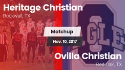 Matchup: Heritage Christian vs. Ovilla Christian  2017