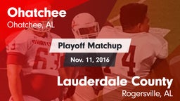 Matchup: Ohatchee vs. Lauderdale County  2016