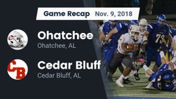 Recap: Ohatchee  vs. Cedar Bluff  2018